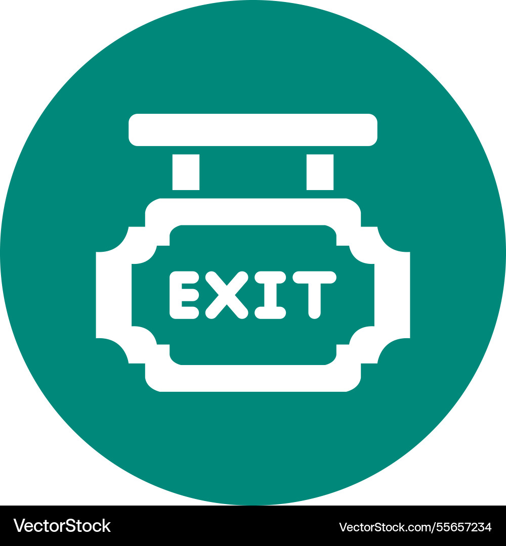 Exit icon design Vector Image