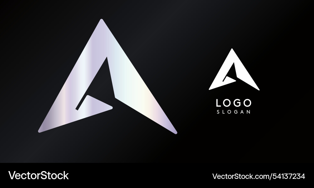 Geometric triangular a letter abstract dynamic Geometric triangular a letter abstract dynamic Vector Image