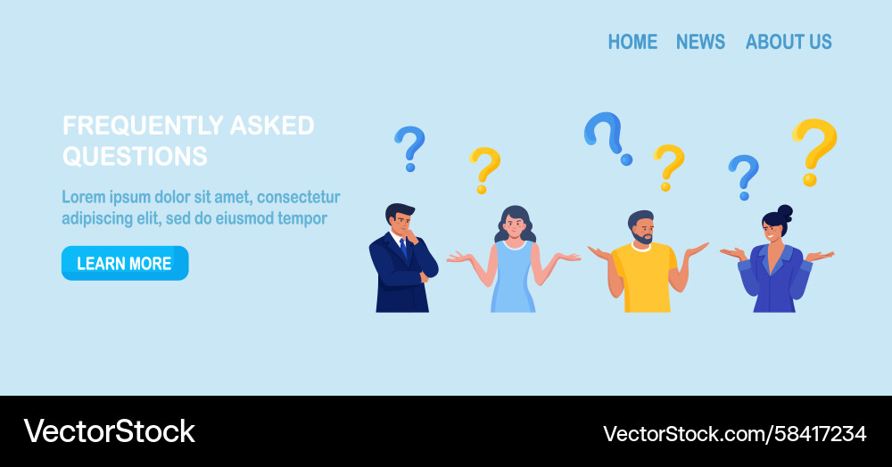 Problem Solving & Questions Vector Image