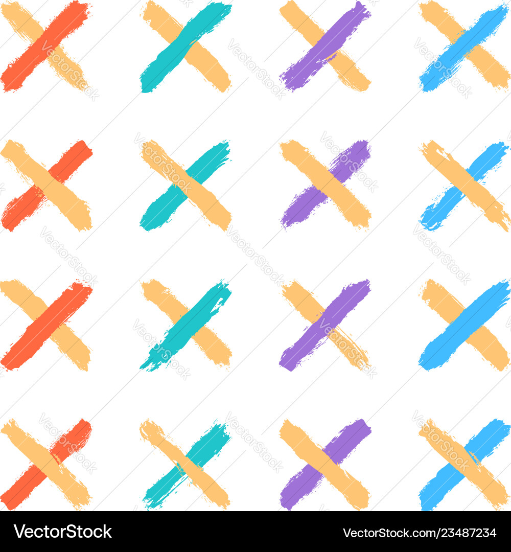 Seamless pattern created using brush strokes Seamless pattern created using brush strokes vector image