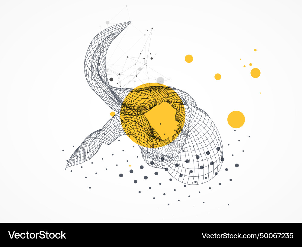 Abstract wave is made in a frame style template Abstract wave is made in a frame style template vector image