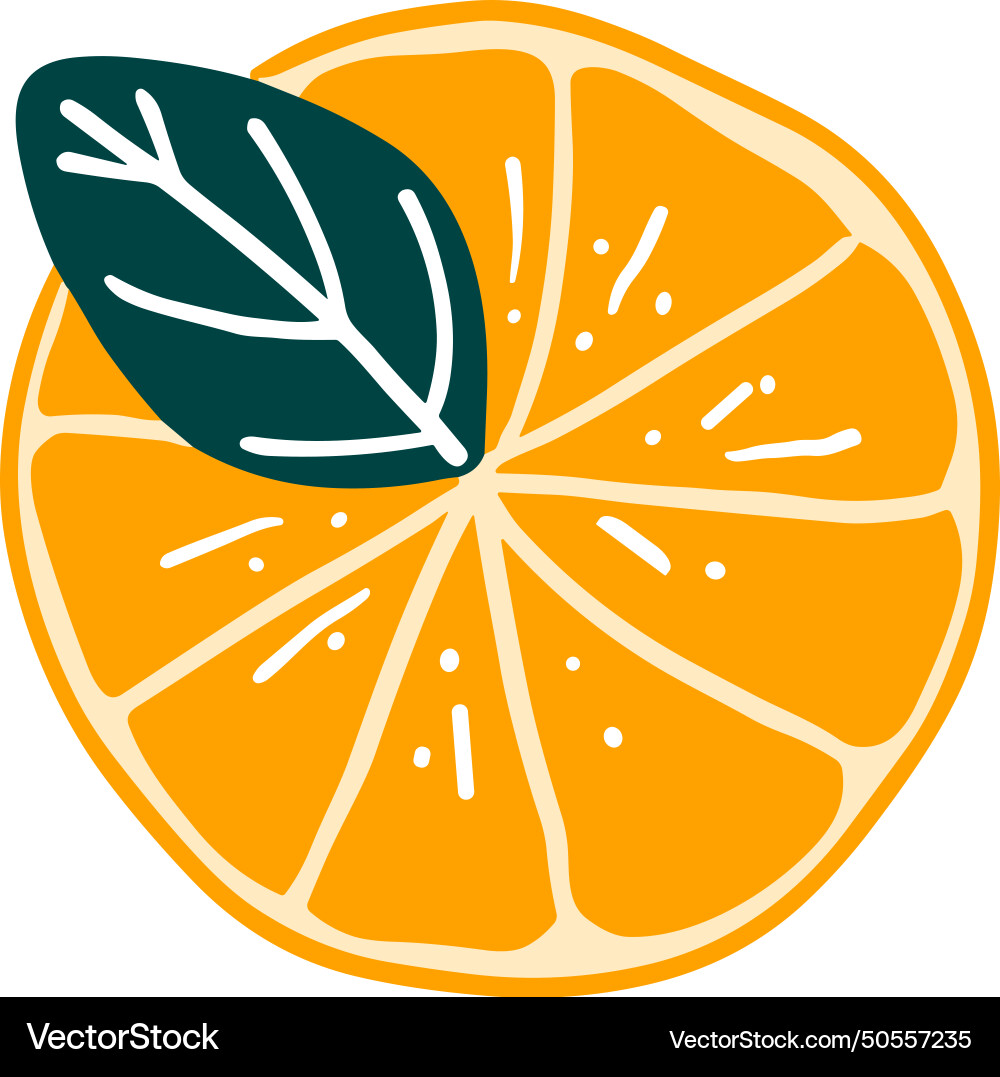 Isolate a slice lemon flat style on background Vector Image