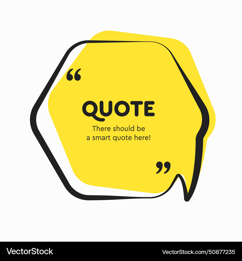 Quote frame blank text boxes message Quote frame blank text boxes message vector image