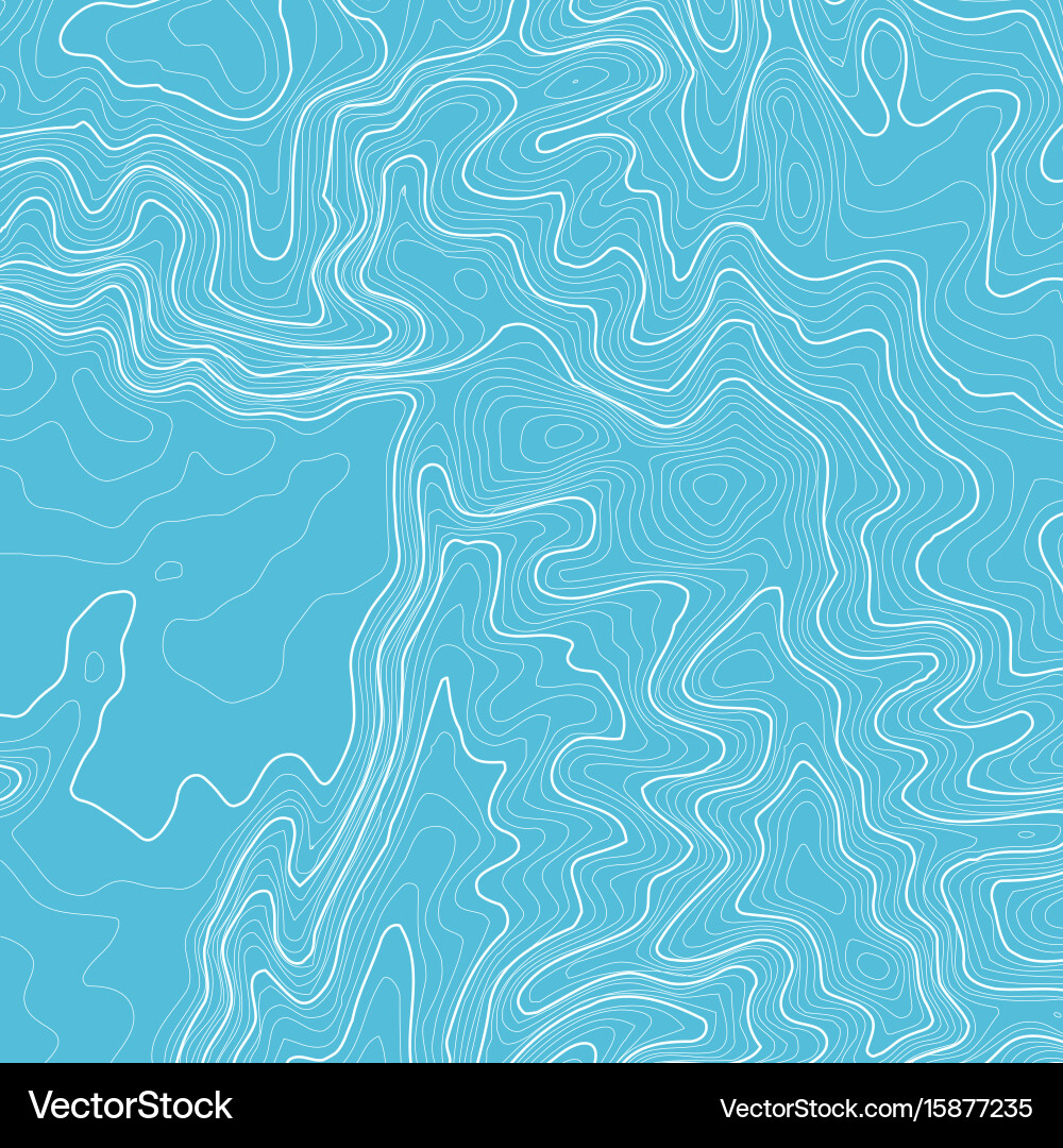 Topographic map background with space for copy Vector Image