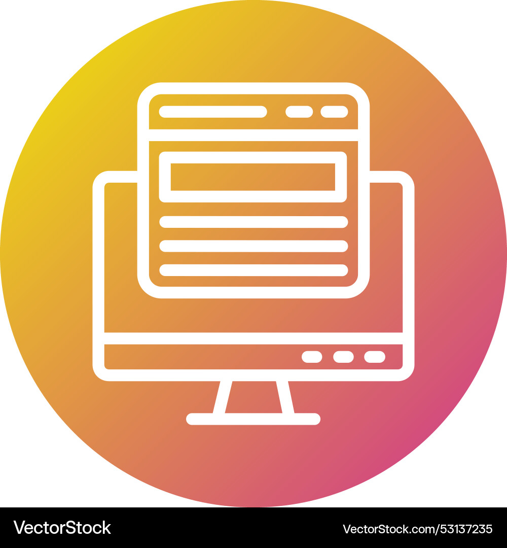 Web page icon design Vector Image