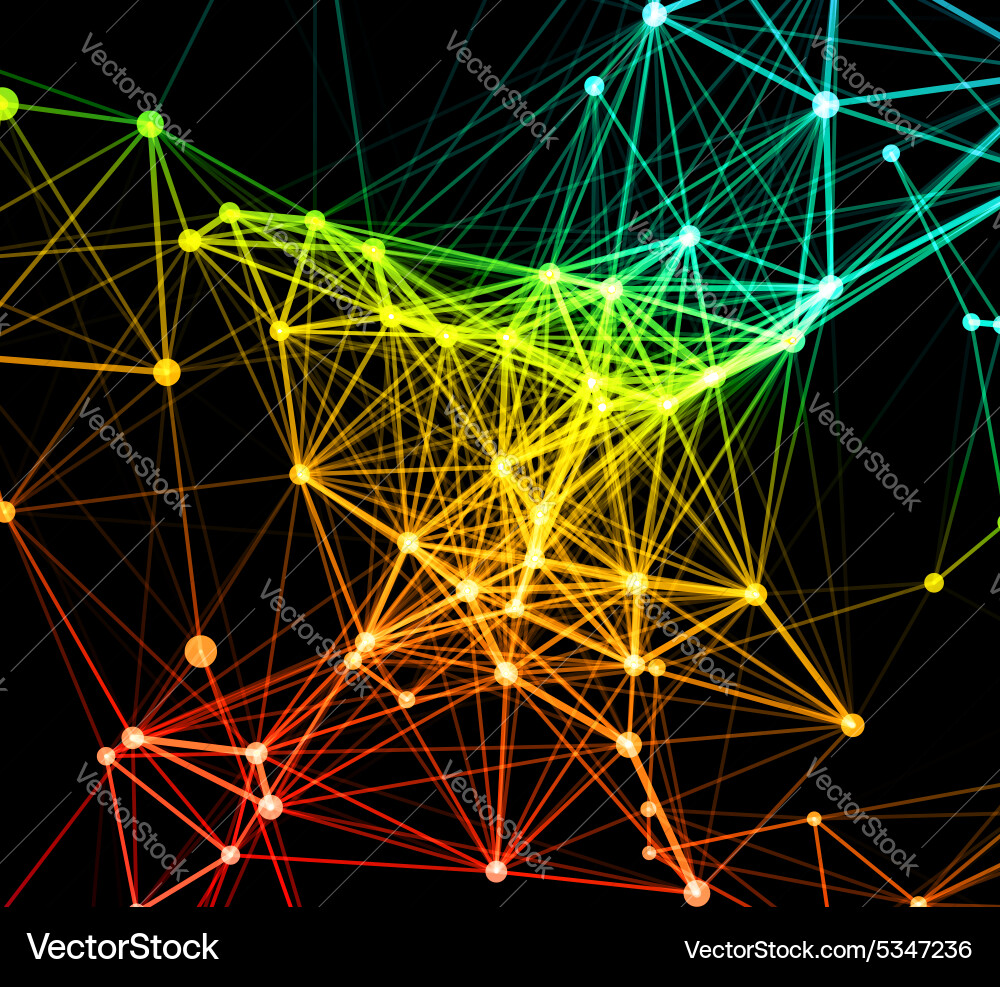 Abstract network connection background vector image