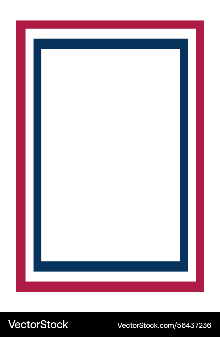 Design border frame with usa flag Design border frame with usa flag vector image