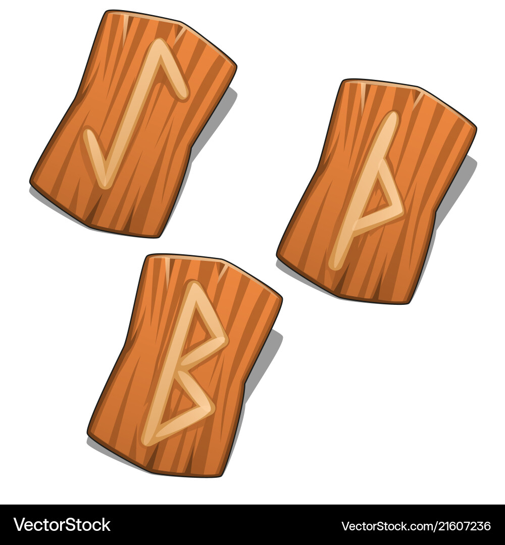 Germanic Rune Symbols Royalty Free Vector Image