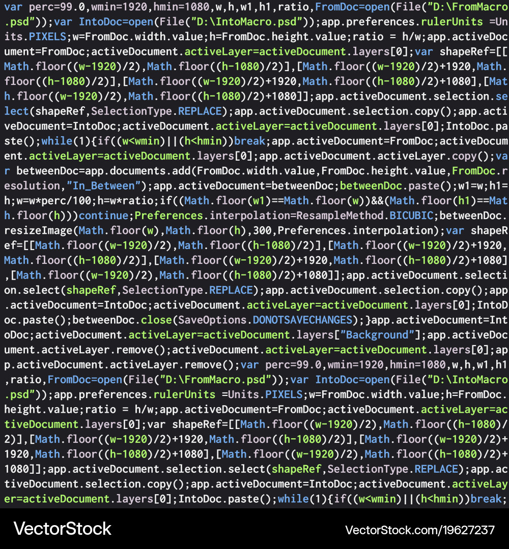 Code Programming Script Vektorbild