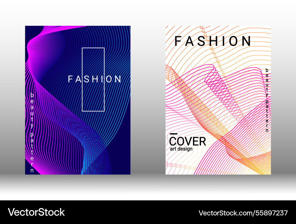Creative abstract design with smooth gradient vector image