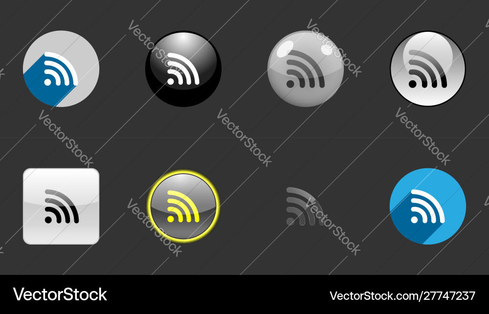 Wifi icons collection set design Wifi icons collection set design Vector Image