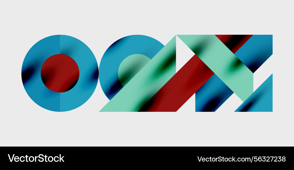 Abstract graphic design features overlapping Abstract graphic design features overlapping Vector Image