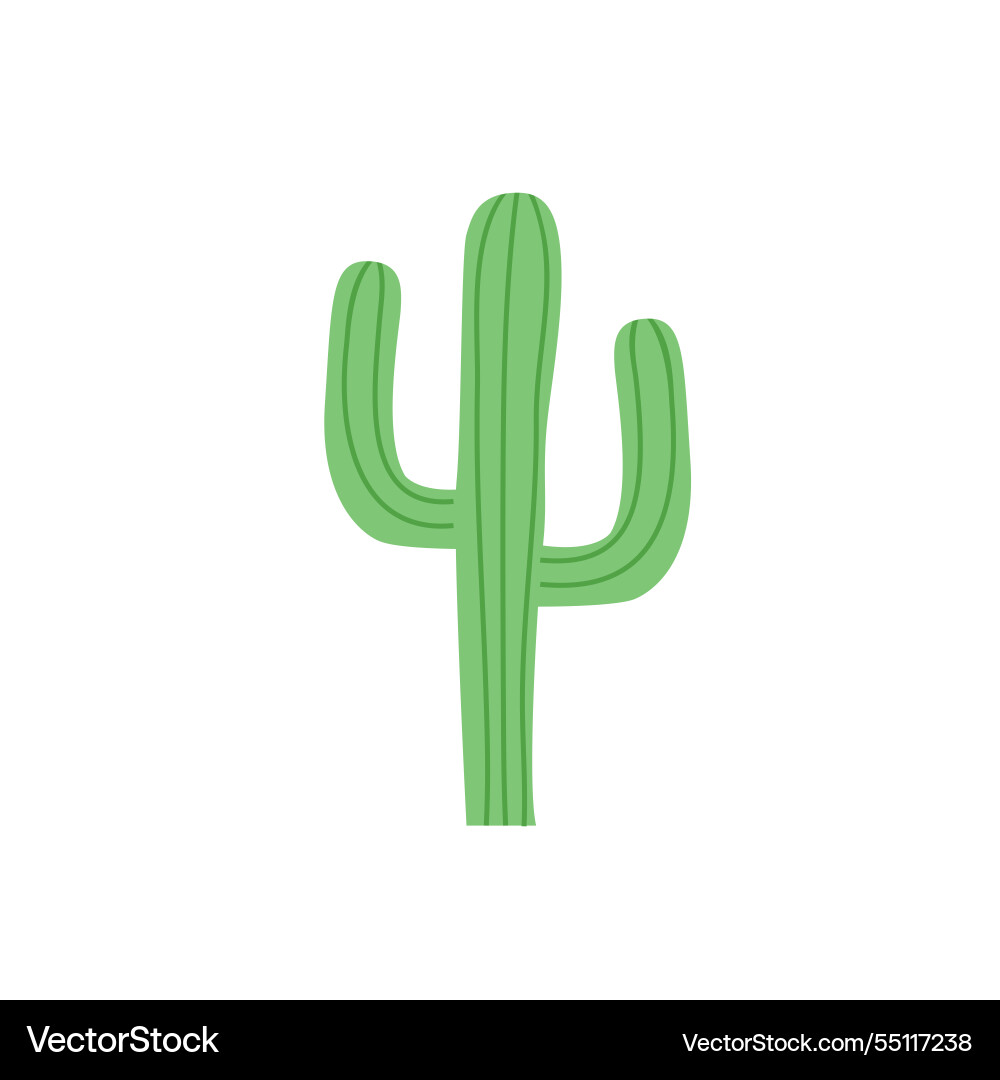 Design element of cactus on white background Design element of cactus on white background Vector Image