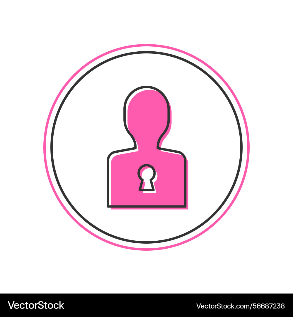 Filled outline solution to the problem Vector Image
