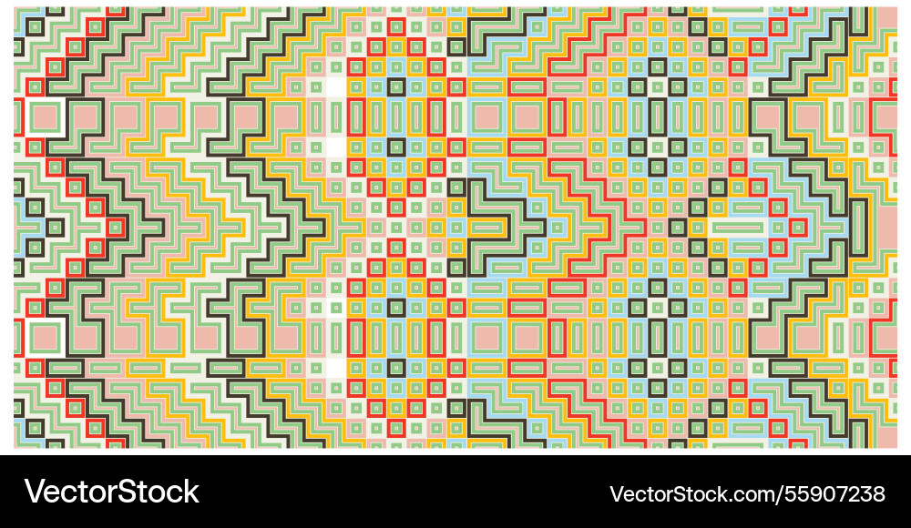 Geometric diagonal line and square print pattern vector image