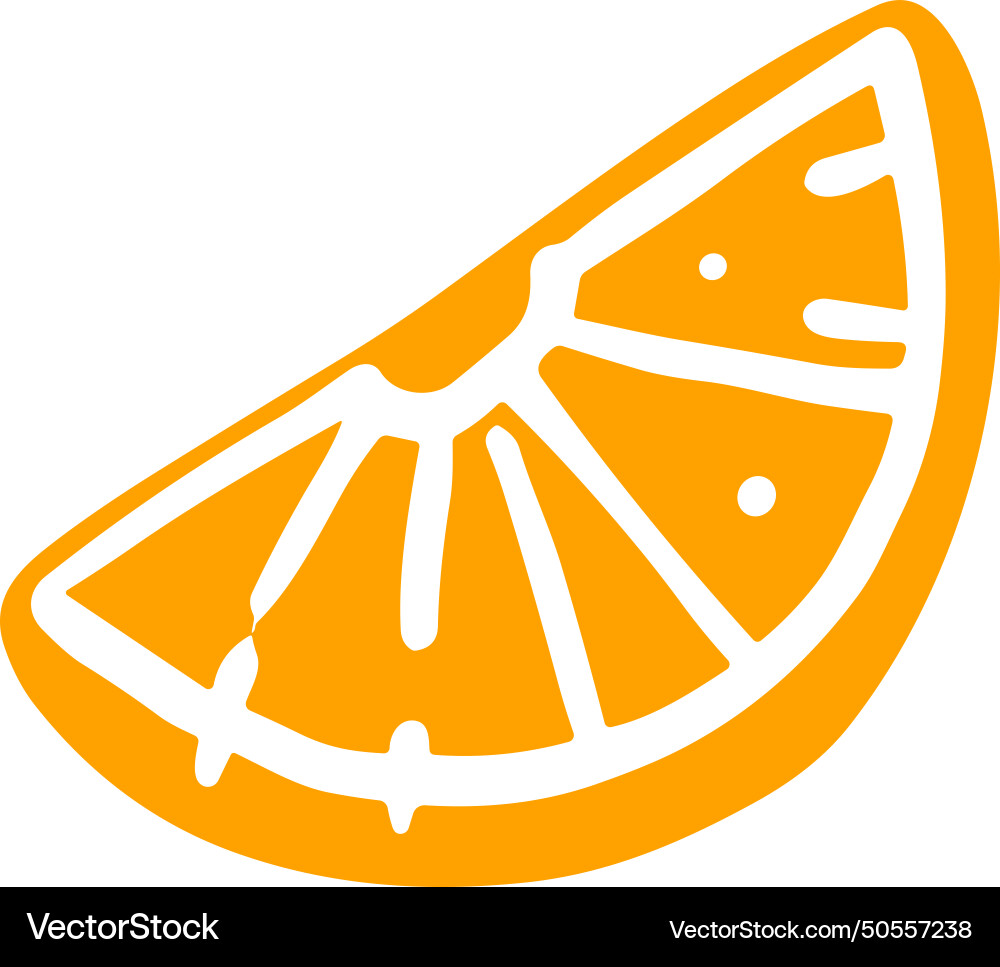 Isolate a slice lemon flat style on background Vector Image