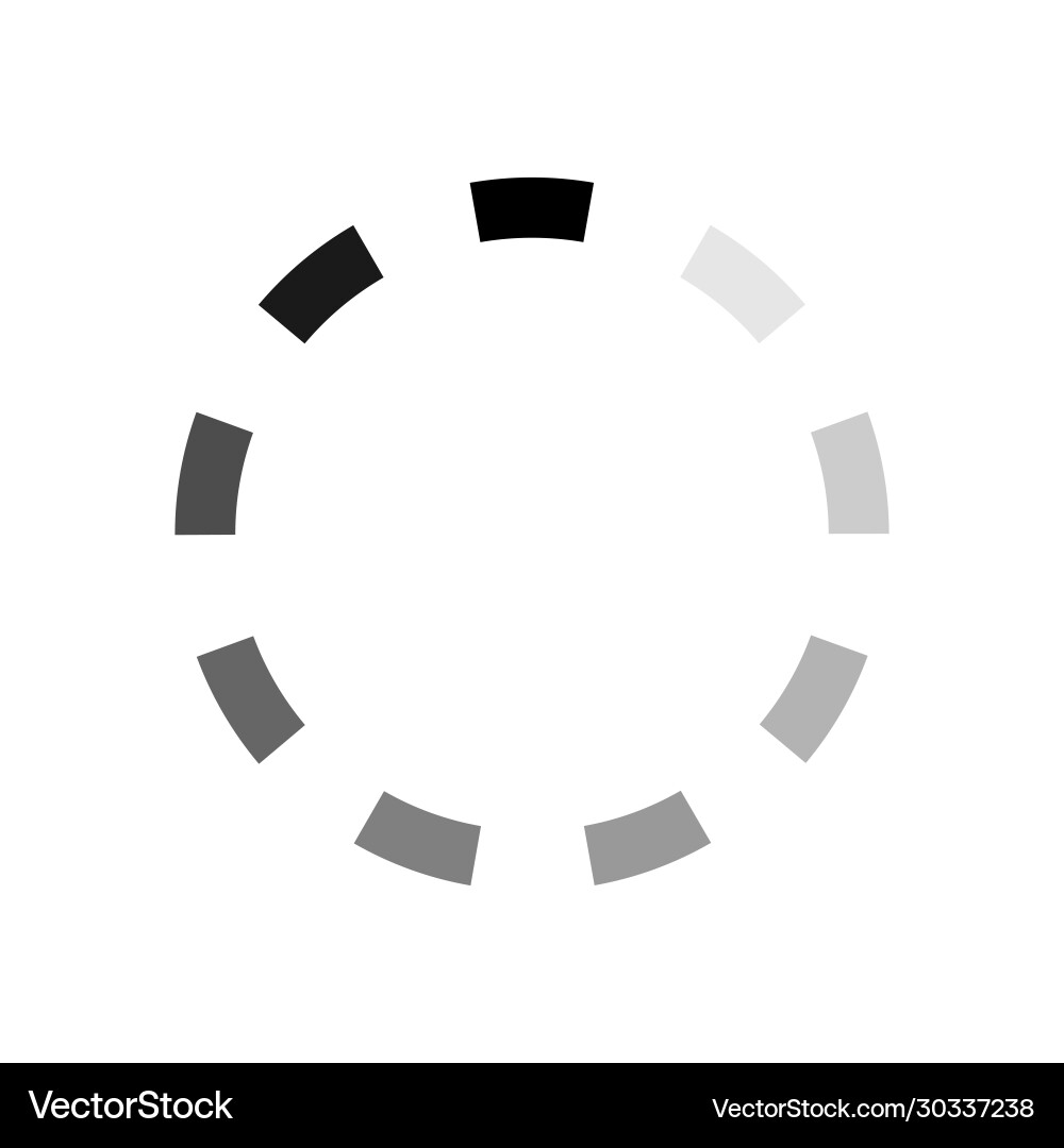 Load Data Icon - Progress Bar vector image