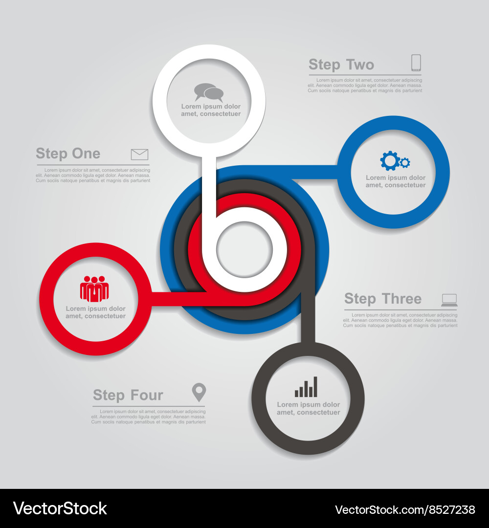 Modern Data Presentation Template vector image