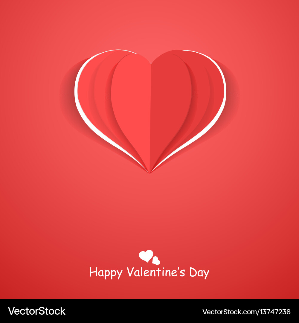 Papier origami herz glücklich Valentinstag Papier origami herz glücklich Valentinstag vektorbild