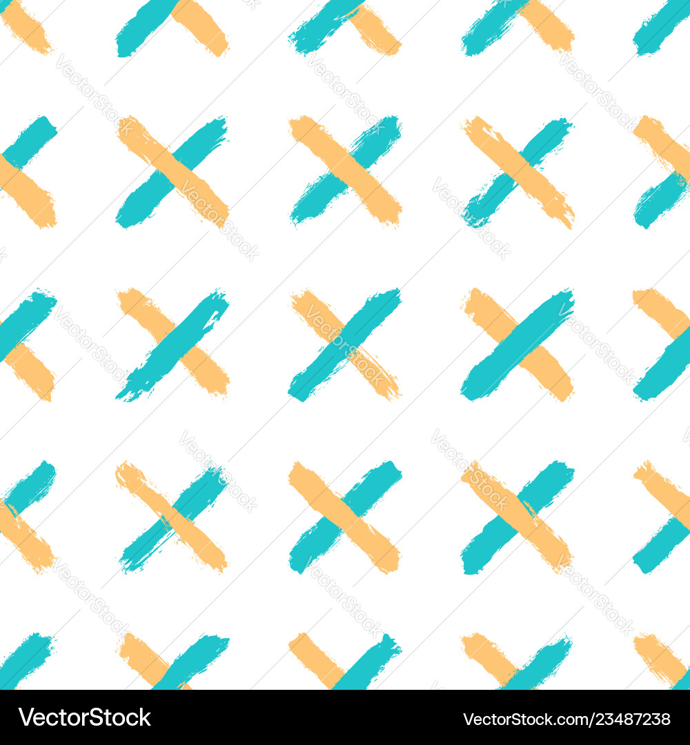 Seamless pattern created using brush strokes Seamless pattern created using brush strokes vector image