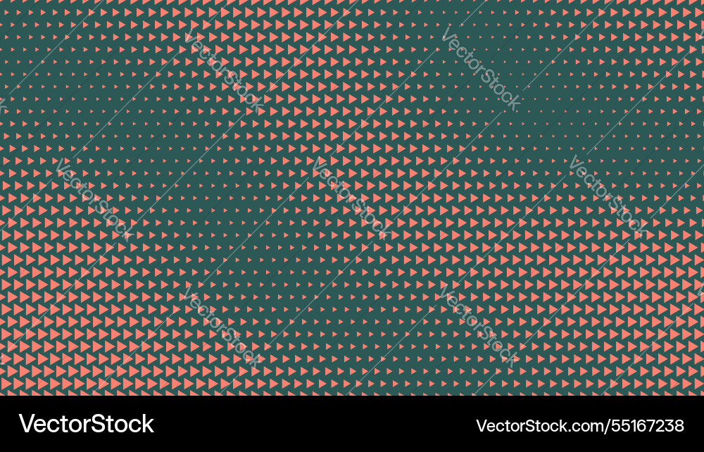 Triangle halftone pattern warped texture orange Triangle halftone pattern warped texture orange vector image