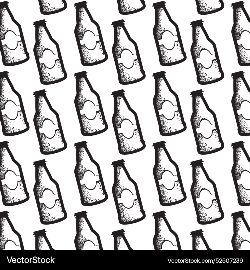 Beers sketch icons pattern background vector image