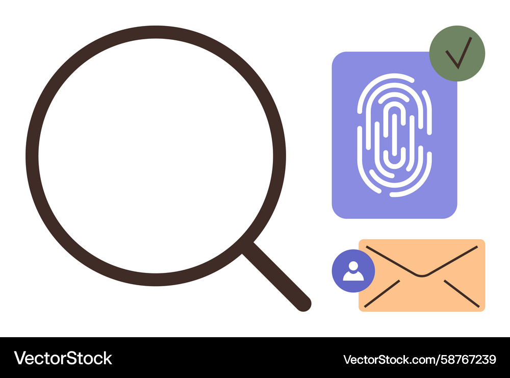 Digital Security Verification Vector Image