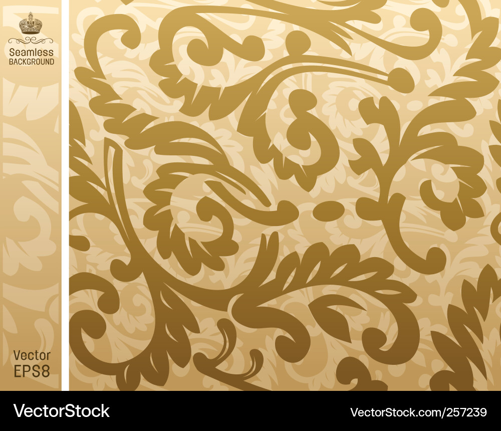 Eleganter barocker Hintergrund Vektorbild