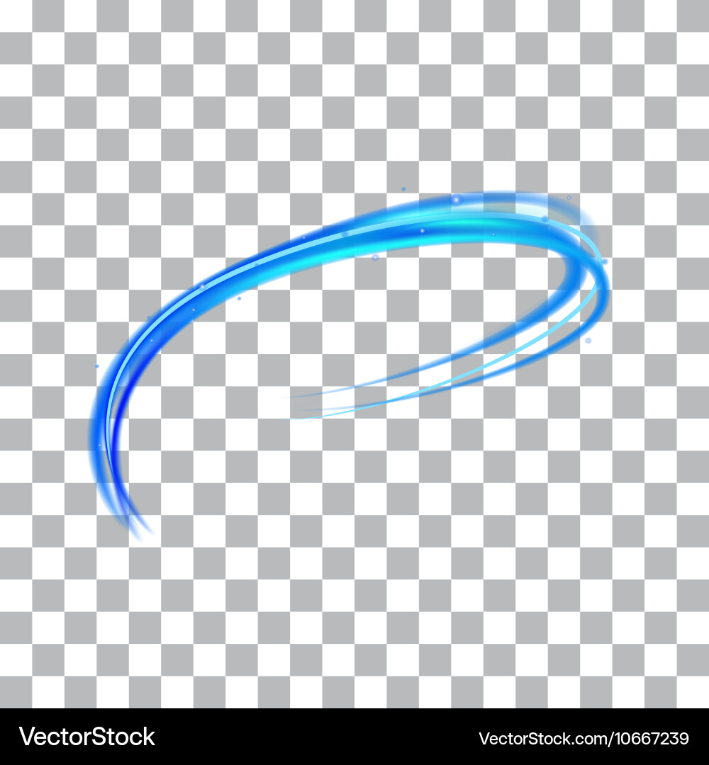 Light glowing effect on isolated background vector image