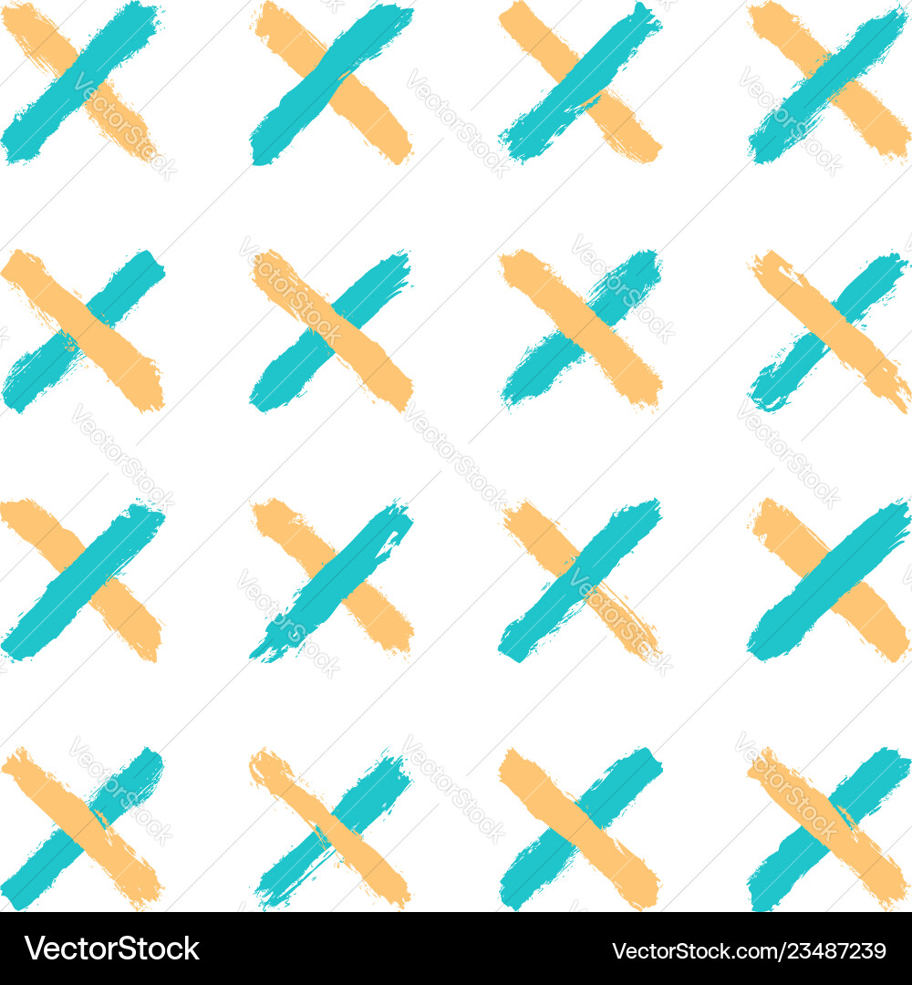 Seamless pattern created using brush strokes Seamless pattern created using brush strokes vector image