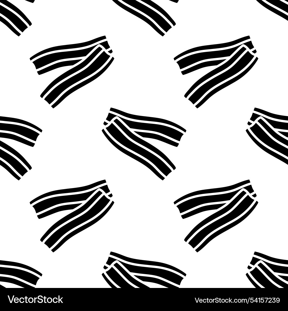 Seamless pattern with bacon slices of fried Seamless pattern with bacon slices of fried vector image