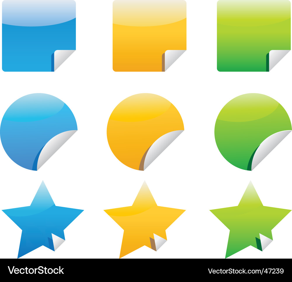 Stickers Royalty Free Vector Image - VectorStock