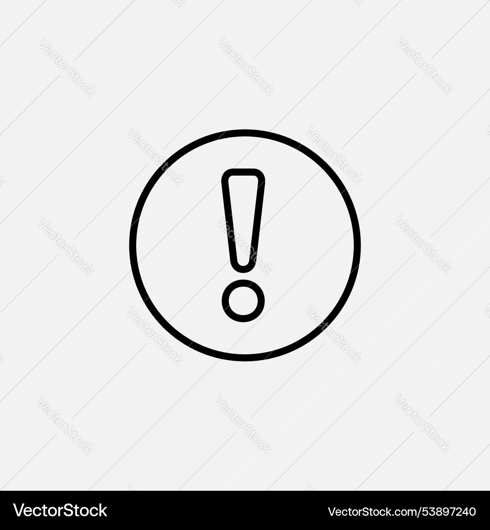 Exclamation button icon set Exclamation button icon set vector image