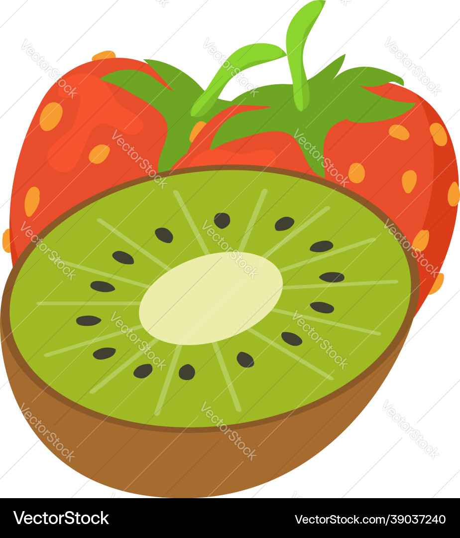 Fresh fruit icon isometric ripe juicy red Fresh fruit icon isometric ripe juicy red vector image