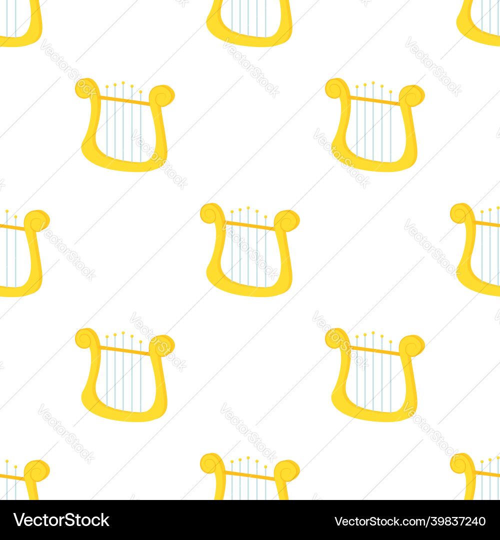 Lyre pattern seamless Lyre pattern seamless vector image