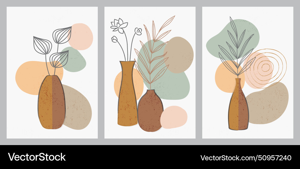Modern abstract elements set minimal design vect vector image