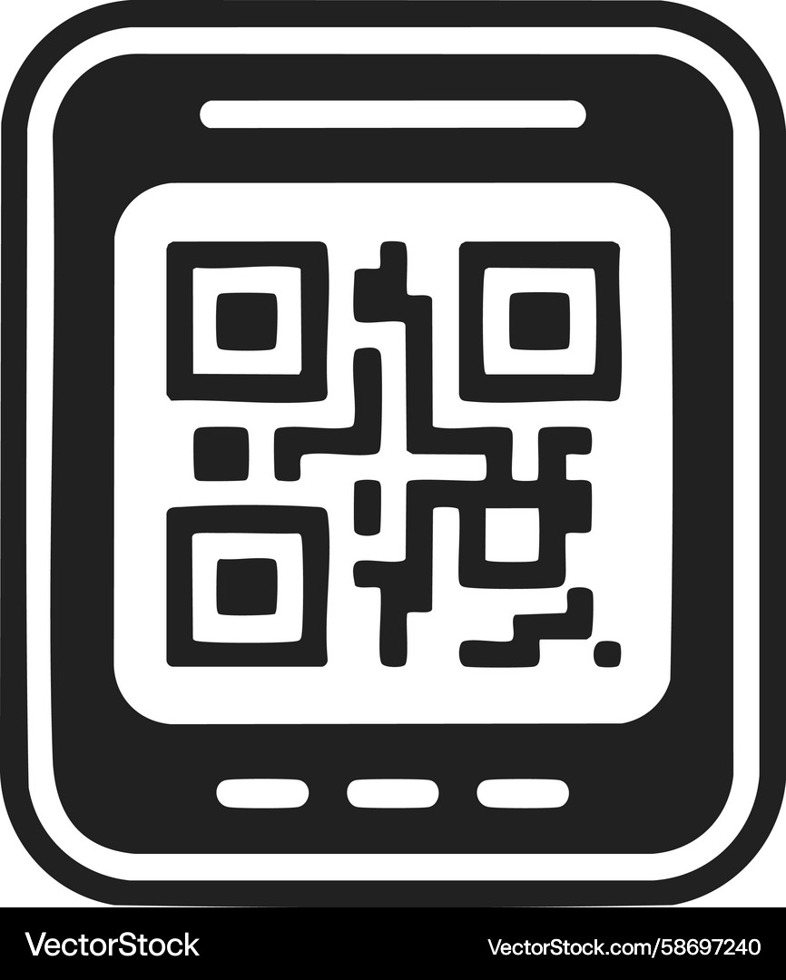 Qr code quick response scannable Qr code quick response scannable Vector Image