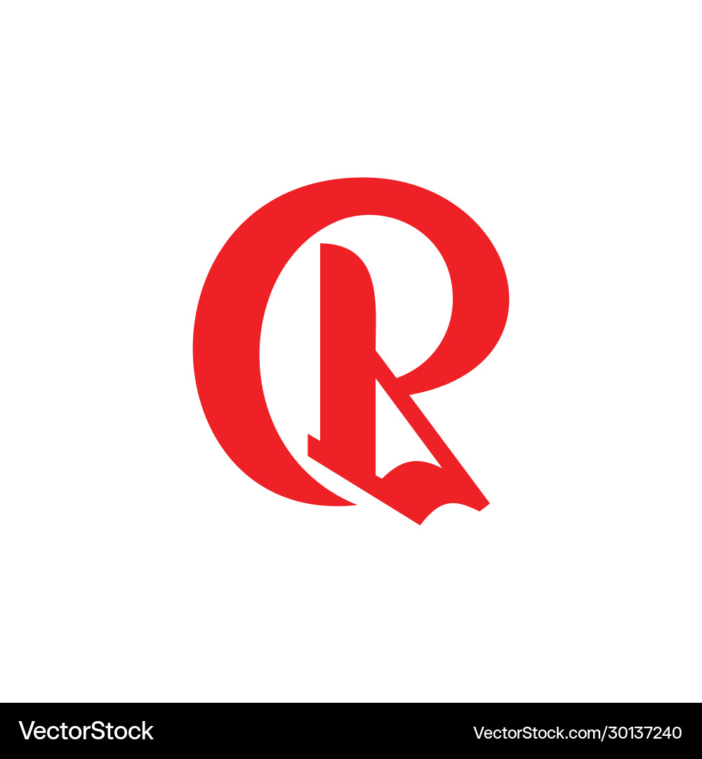 RL Curves Logo - Minimalist Vector Image