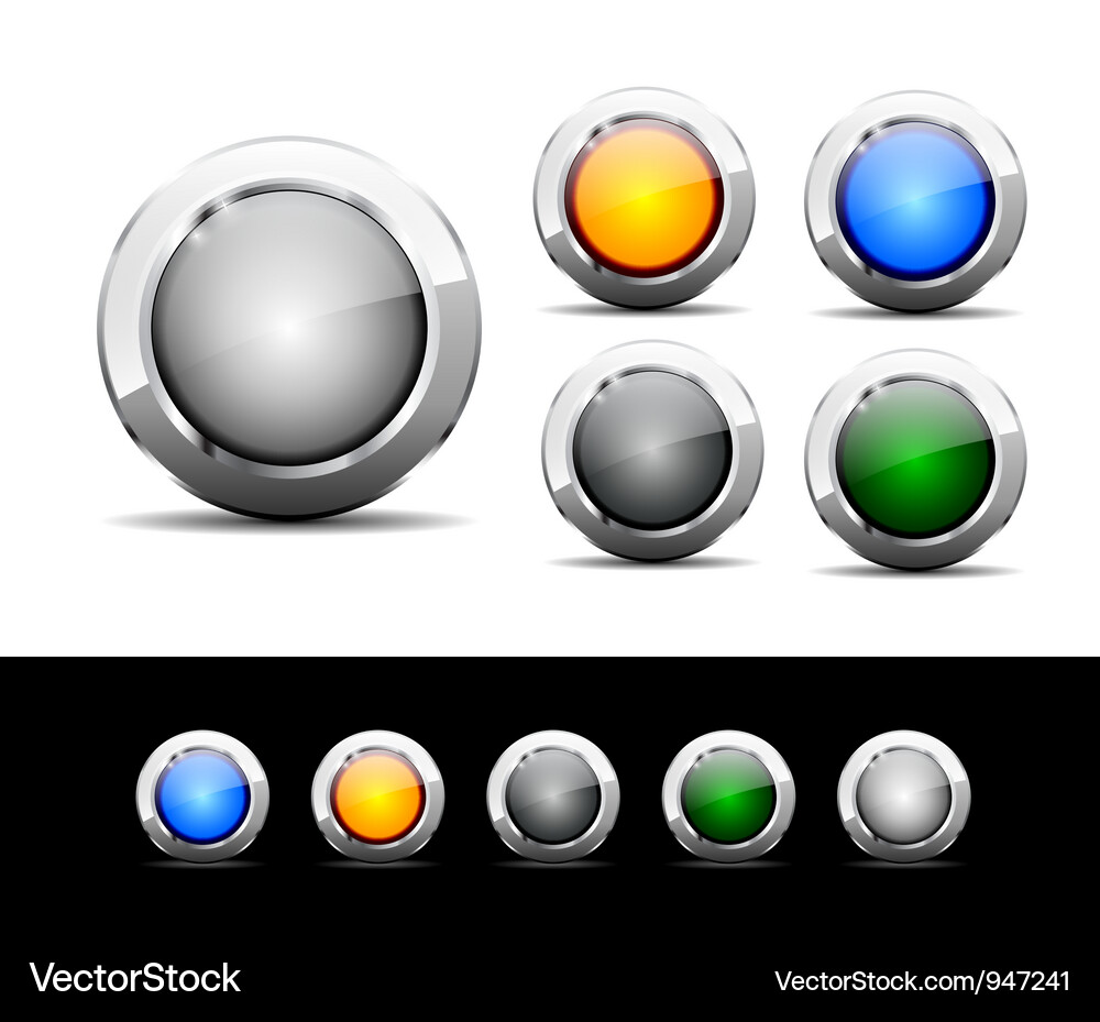 Buttons for web Vector Image