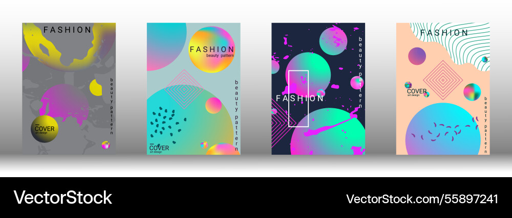 Future futuristic template with abstract forms vector image
