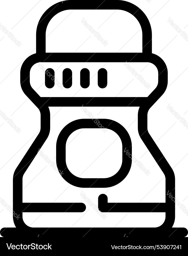 Futuristic robot standing with control panel Futuristic robot standing with control panel vector image