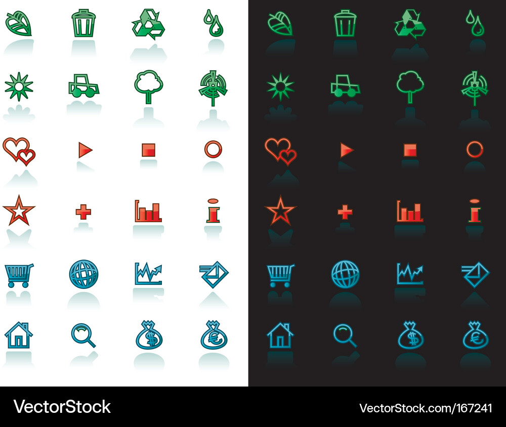 Icon set for web design Vector Image