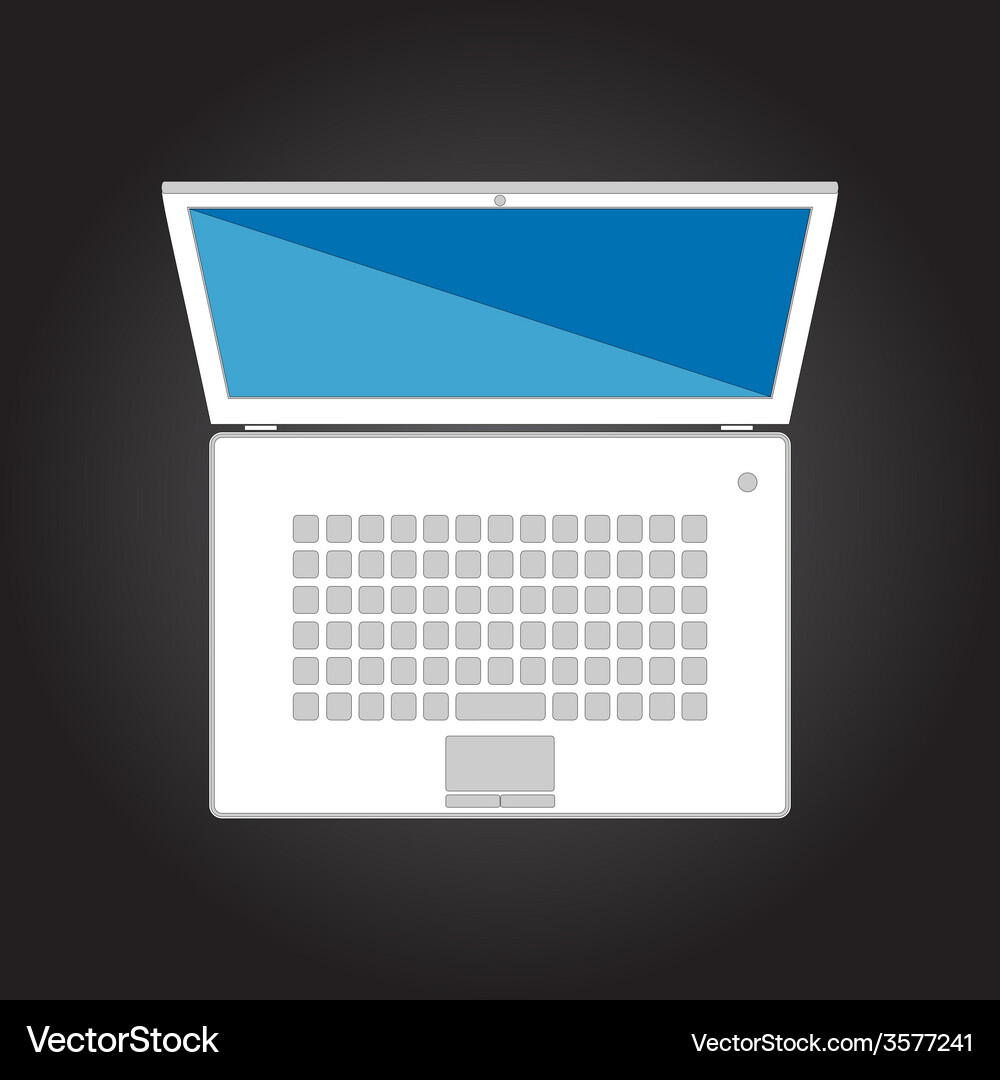 White isolated notebook front side Vector Image
