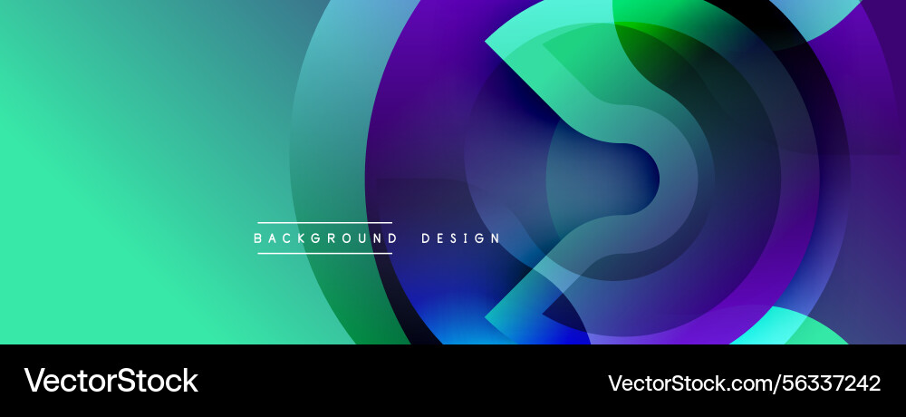 Abstract design features overlapping translucent Abstract design features overlapping translucent vector image
