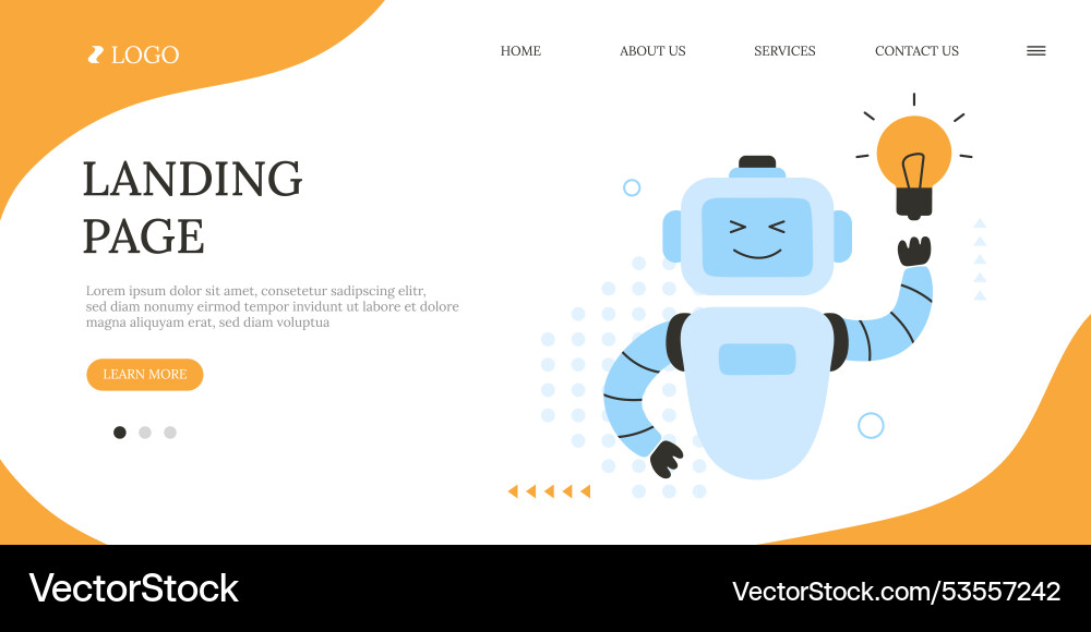 Concept of artificial intelligence assistant Vector Image