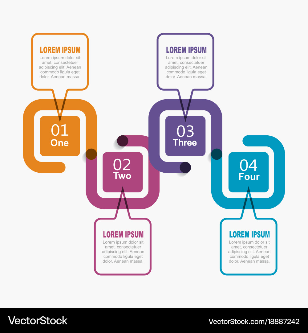 Infographic template can be used for workflow vector image