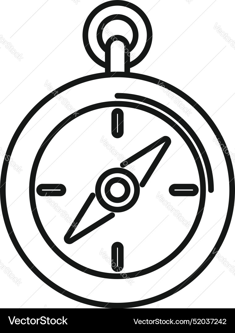 Magnetic compass showing direction while pointing Magnetic compass showing direction while pointing vector image