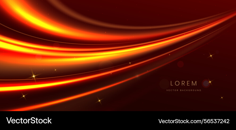Red elegant glowing background with curve Red elegant glowing background with curve vector image
