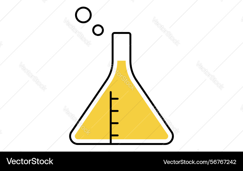 Simple line drawing icon of triangular fresco Vector Image