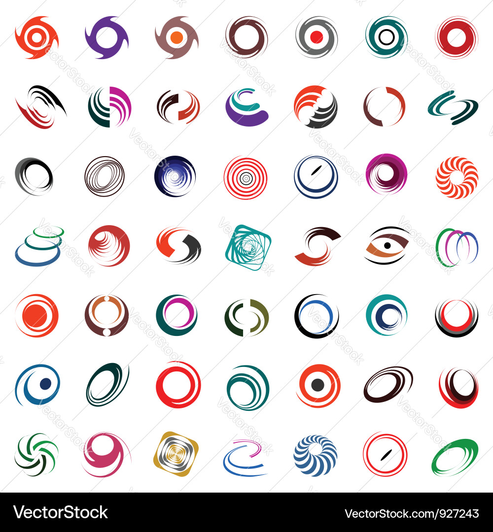 Dynamic Rotation & Swirls vector image